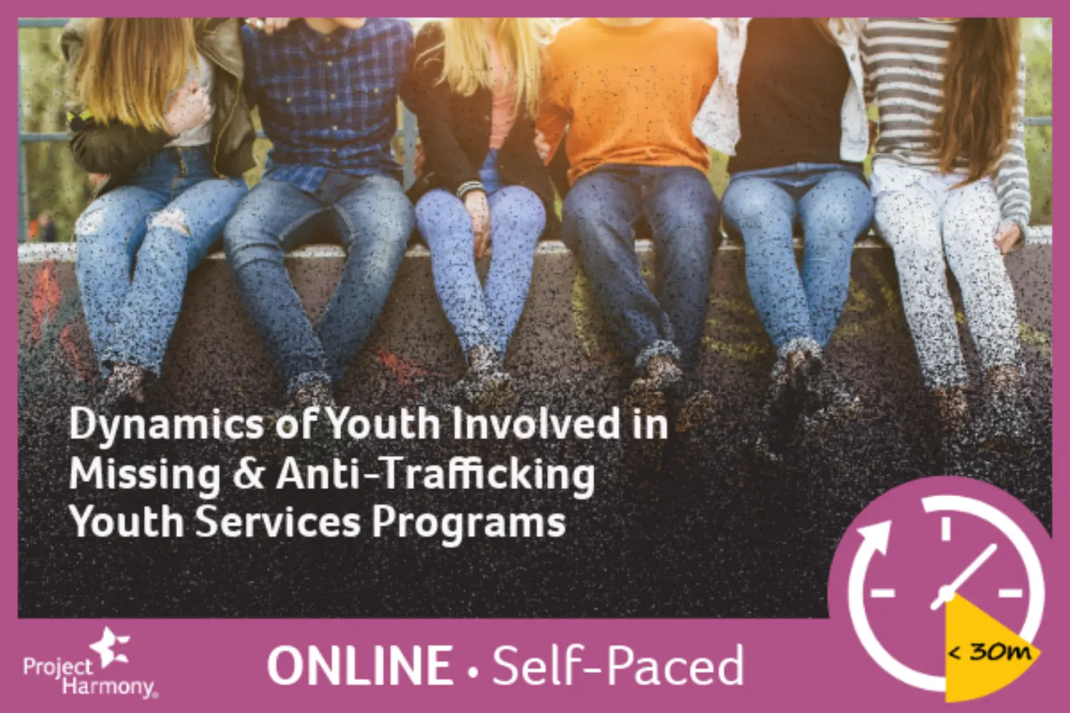 Dynamics of Youth Involved in Missing & Anti-Trafficking Youth Services Programs (Self-Paced) primary image